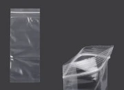 Plastična kesica 100x250mm, providna i sa belim zip zatvaračem - 100 kom Plastična kesica 100x250mm, providna i sa belim zip zatvaračem - 100 kom