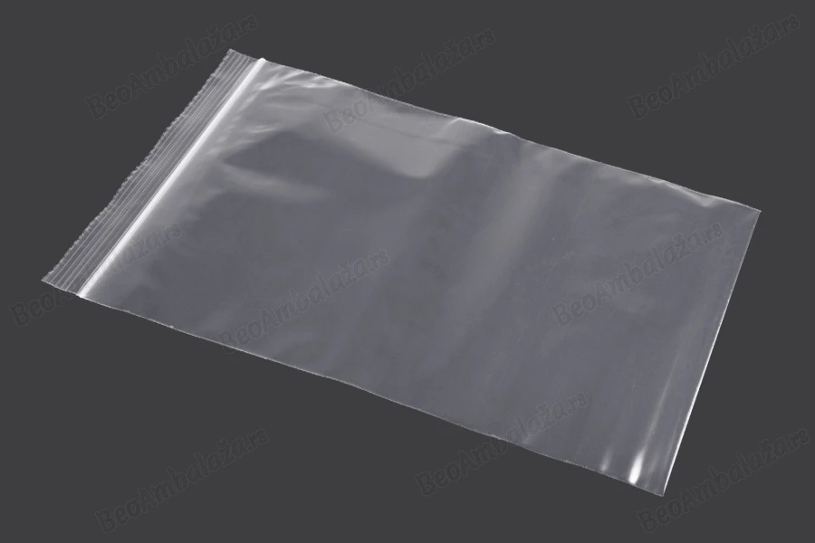 Plastična kesica 140x250mm, providna i sa belim zip zatvaračem - 100 kom-grupa_slika