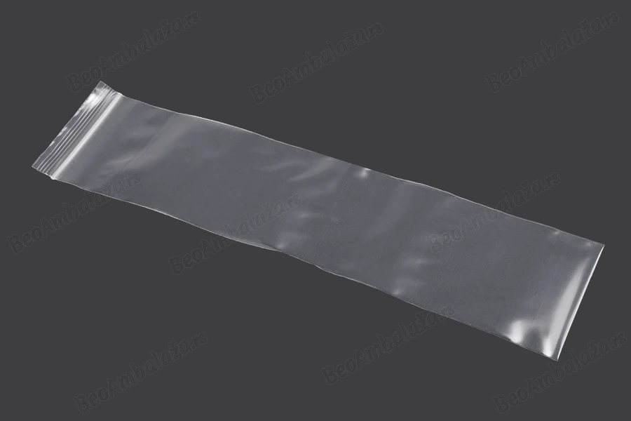 Plastična kesica 70x300mm, providna i sa belim zip zatvaračem - 100 kom-grupa_slika