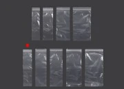 Plastična kesica 70x300mm, providna i sa belim zip zatvaračem - 100 kom