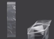 Plastična kesica 70x300mm, providna i sa belim zip zatvaračem - 100 kom