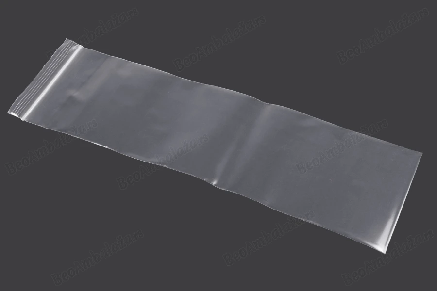 Plastična kesica 90x300mm, providna i sa belim zip zatvaračem - 100 kom-grupa_slika