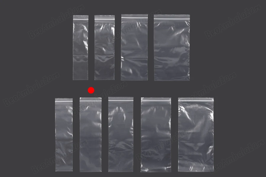 Plastična kesica 90x300mm, providna i sa belim zip zatvaračem - 100 kom-grupa_slika