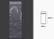 Plastična kesica 100x300mm, providna i sa belim zip zatvaračem - 100 kom-dimenzije_slike