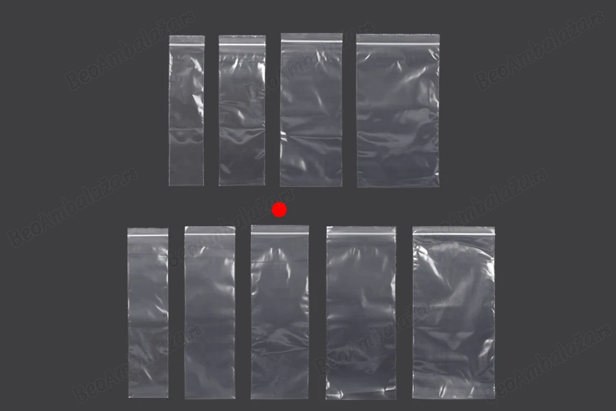 Plastična kesica 100x300mm, providna i sa belim zip zatvaračem - 100 kom-grupa_slika