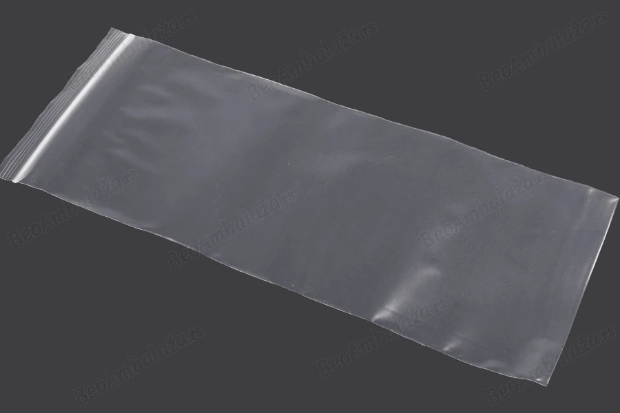 Plastična kesica 120x300mm, providna i sa belim zip zatvaračem - 100 kom-grupa_slika