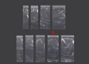 Plastična kesica 120x300mm, providna i sa belim zip zatvaračem - 100 kom Plastična kesica 120x300mm, providna i sa belim zip zatvaračem - 100 kom