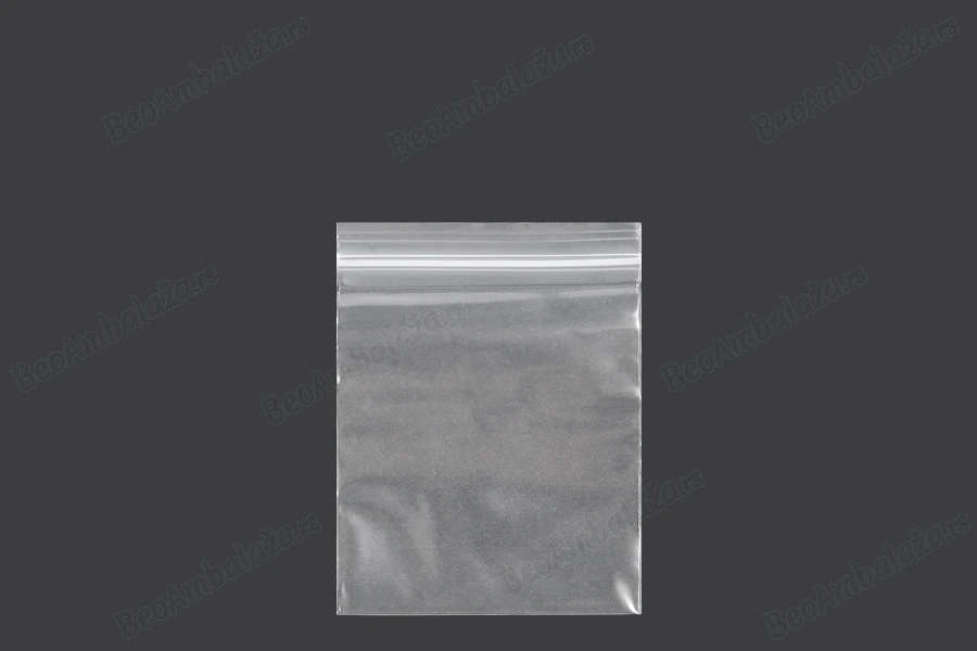 Plastična kesica 60x80mm, providna i sa belim zip zatvaračem - 500 kom-slika_proizvoda