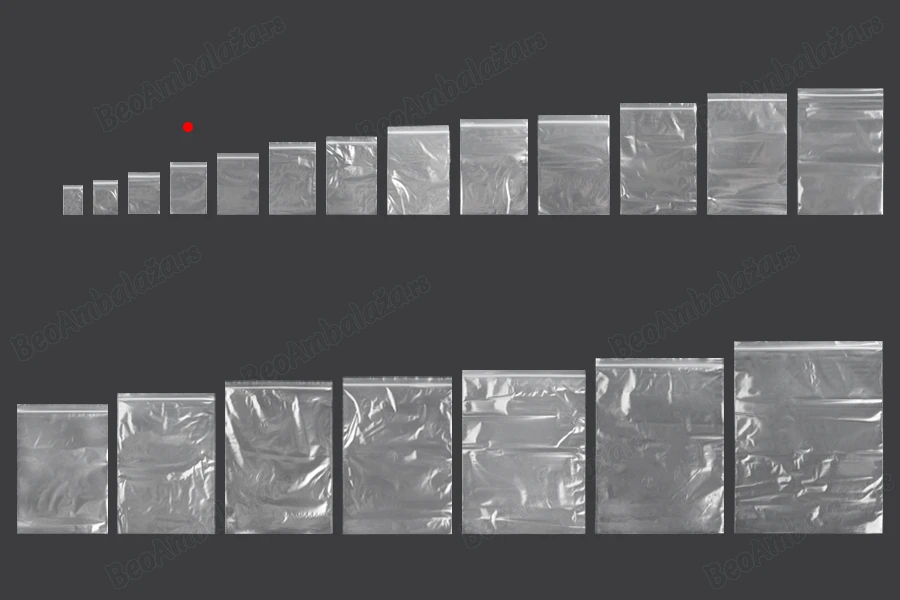 Plastična kesica 70x100mm, providna i sa belim zip zatvaračem - 500 kom-grupa_slika