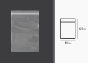 Plastična kesica 80x120mm, providna i sa belim zip zatvaračem - 500 kom-dimenzije_slike