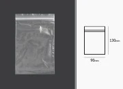 Plastična kesica 90x130mm, providna i sa belim zip zatvaračem - 500 kom Plastična kesica 90x130mm, providna i sa belim zip zatvaračem - 500 kom-dimenzije_slike