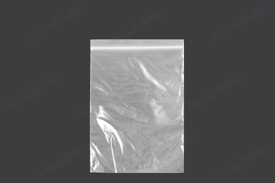 Plastična kesica 120x170mm, providna i sa belim zip zatvaračem - 100 kom-slika_proizvoda