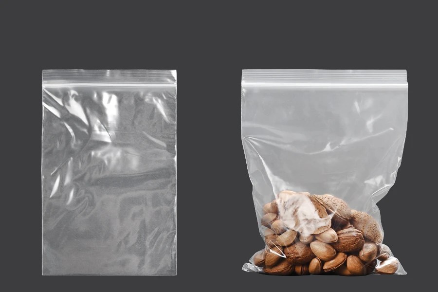 Plastična kesica 120x170mm, providna i sa belim zip zatvaračem - 100 kom-grupa_slika