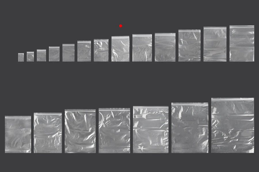 Plastična kesica 120x170mm, providna i sa belim zip zatvaračem - 100 kom-grupa_slika