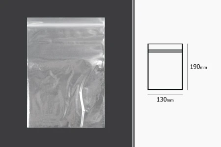 Plastična kesica 130x190mm, providna i sa belim zip zatvaračem - 100 kom-2