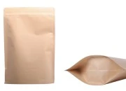 Kraft DoyPack kesice sa zip zatvaranjem, unutrašnjom aluminijumskom oblogom, ovalnim dnom i sa mogućnošću termo zatvaranja 200x50x300 mm – 50 kom