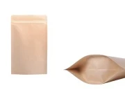 Kraft DoyPack kesice 110x30x185 mm sa zip zatvaranjem, unutrašnjom aluminijumskom oblogom, ovalnim dnom i sa mogućnošću termo zatvaranja – 50 kom-slika_proizvoda