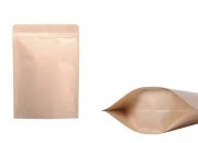 Kraft DoyPack kesice sa zip zatvaranjem, unutrašnjom aluminijumskom oblogom, ovalnim dnom i sa mogućnošću termo zatvaranja 130x40x185 mm – 50 kom Kraft DoyPack kesice sa zip zatvaranjem, unutrašnjom aluminijumskom oblogom, ovalnim dnom i sa mogućnošću termo zatvaranja 130x40x185 mm – 50 kom