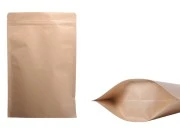 Kraft DoyPack kesice 180x40x260 mm sa zip zatvaranjem, unutrašnjom aluminijumskom oblogom, ovalnim dnom i sa mogućnošću termo zatvaranja – 50 kom Kraft DoyPack kesice 180x40x260 mm sa zip zatvaranjem, unutrašnjom aluminijumskom oblogom, ovalnim dnom i sa mogućnošću termo zatvaranja – 50 kom