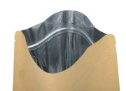 Kraft DoyPack kesice sa zip zatvaranjem, unutrašnjom aluminijumskom oblogom, ovalnim dnom i sa mogućnošću termo zatvaranja 130x40x185 mm – 50 kom Kraft DoyPack kesice sa zip zatvaranjem, unutrašnjom aluminijumskom oblogom, ovalnim dnom i sa mogućnošću termo zatvaranja 130x40x185 mm – 50 kom