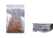 Aluminijumske DoyPack kesice sa zipom, transparentnom prednjom stranom i mogućnošću termo zatvaranja 160x80x260mm - 50kom-dimenzije_slike