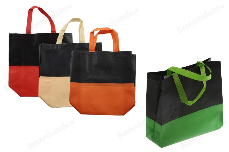 Ekološke, plastificirane non-woven vreće 270x110x320mm sa drškom koje se mogu reciklirati - 50 kom-slika_proizvoda