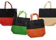 Ekološke, plastificirane non-woven vreće 270x110x320mm sa drškom koje se mogu reciklirati - 50 kom-