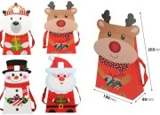 Božićna kartonska poklon kesica 180x80x265 mm sa trakom za ručku - 12 kom-dimenzije_slike