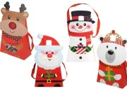 Božićna kartonska poklon kesica 180x80x265 mm sa trakom za ručku - 12 kom-slika_proizvoda