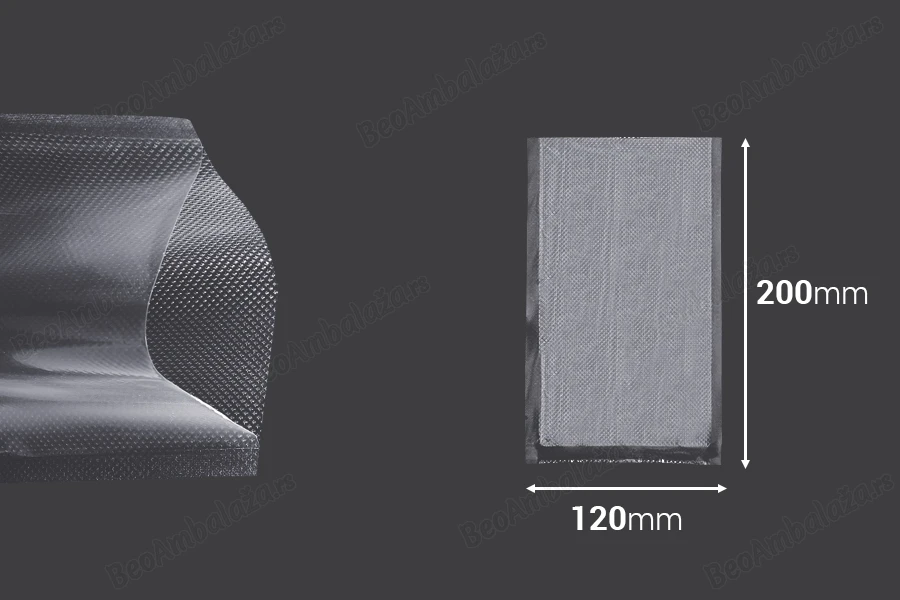 Vakuum kese 120x200 mm za čuvanje - pakovanje hrane i drugih proizvoda - 100 kom-dimenzije_slike