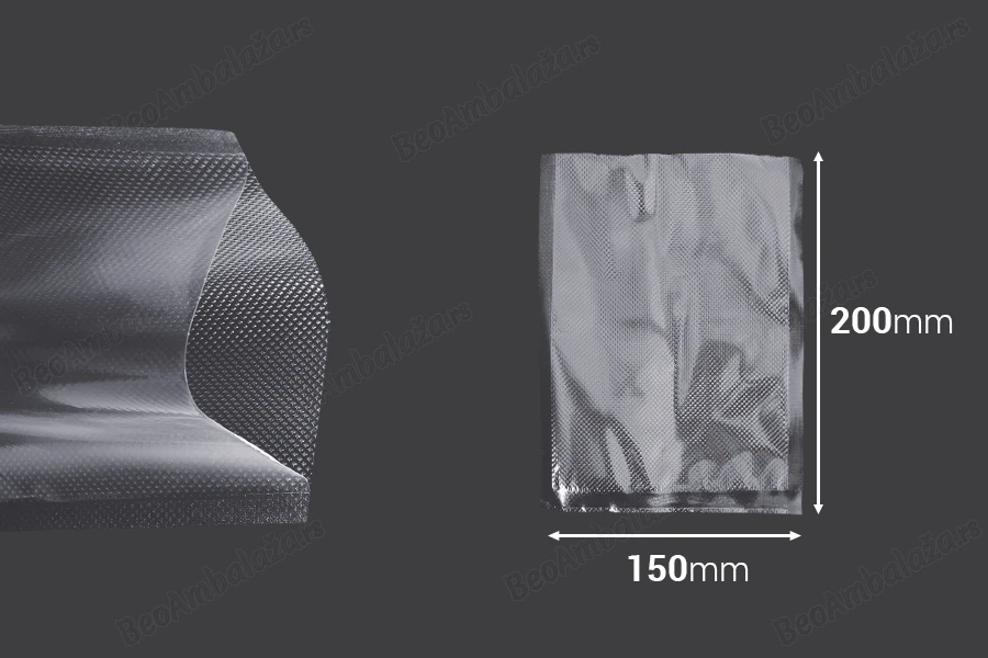 Vakuum kese 150x200 mm za čuvanje - pakovanje hrane i drugih proizvoda - 100 kom-dimenzije_slike