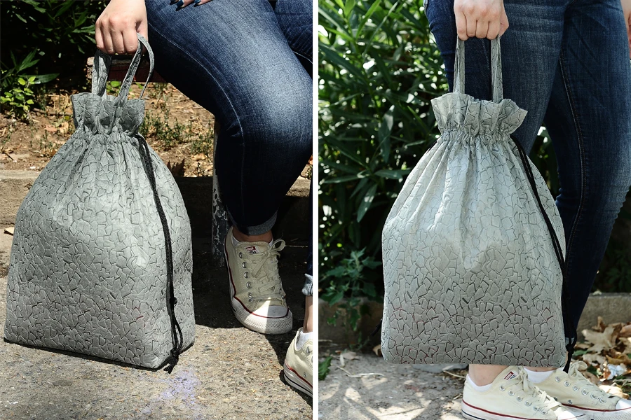 Non-woven torba za rame 43x43cm, sa crnom trakom - 12 kom-grupa_slika