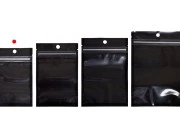 Aluminijumske DoyPack kesice sa zipom, crnom zadnjom i transparentnom prednjom stranom, ovalnim dnom i sa mogućnošću termo zatvaranja 80x30x130mm - 100kom Aluminijumske DoyPack kesice sa zipom, crnom zadnjom i transparentnom prednjom stranom, ovalnim dnom i sa mogućnošću termo zatvaranja 80x30x130mm - 100kom