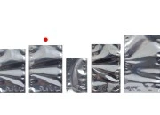 Aluminijumske DoyPack kesice 140x40x200 mm sa providnom prednjom stranom i ovalnim dnom, na termo zatvaranje - 100 kom-