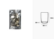 Aluminijumske DoyPack kesice 80x30x130 mm sa providnom prednjom stranom i ovalnim dnom, na termo zatvaranje - 100 kom Aluminijumske DoyPack kesice 80x30x130 mm sa providnom prednjom stranom i ovalnim dnom, na termo zatvaranje - 100 kom