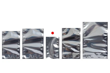 Aluminijumske DoyPack kesice 80x30x130 mm sa providnom prednjom stranom i ovalnim dnom, na termo zatvaranje - 100 kom-3