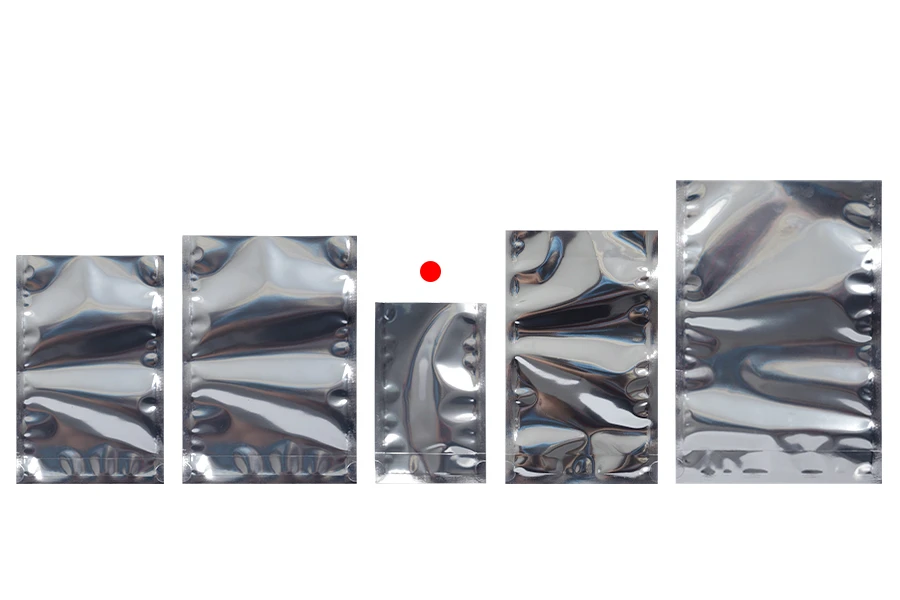 Aluminijumske DoyPack kesice 80x30x130 mm sa providnom prednjom stranom i ovalnim dnom, na termo zatvaranje - 100 kom Aluminijumske DoyPack kesice 80x30x130 mm sa providnom prednjom stranom i ovalnim dnom, na termo zatvaranje - 100 kom