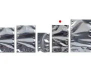 Aluminijumske DoyPack kesice 120x30x200 mm sa providnom prednjom stranom i ovalnim dnom, na termo zatvaranje - 100 kom