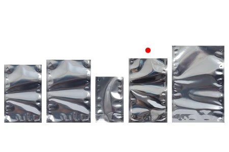 Aluminijumske DoyPack kesice 120x30x200 mm sa providnom prednjom stranom i ovalnim dnom, na termo zatvaranje - 100 kom-3