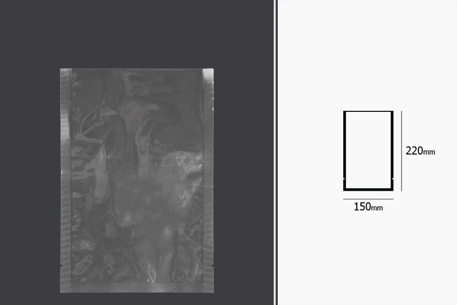 Vakuum kese 150x220mm za čuvanje i pakovanje hrane i drugih proizvoda - 100 kom-dimenzije_slike