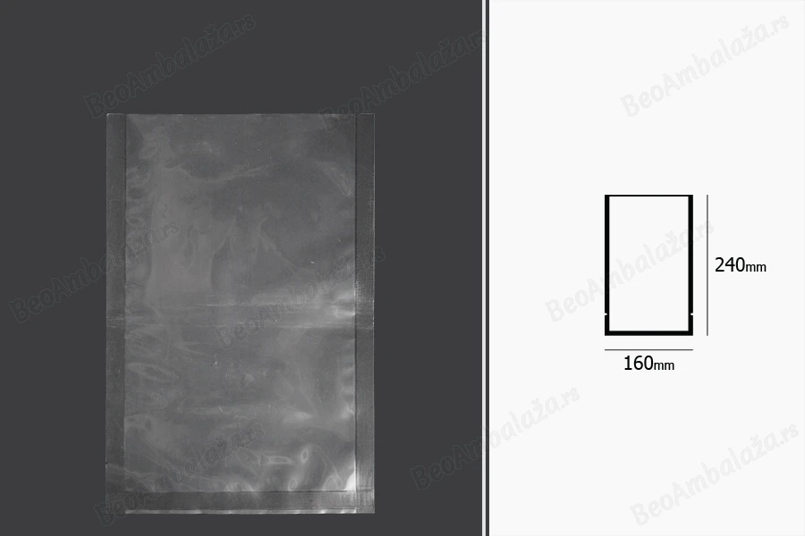 Vakuum kese 160x240mm za čuvanje i pakovanje hrane i drugih proizvoda - 100 kom-dimenzije_slike