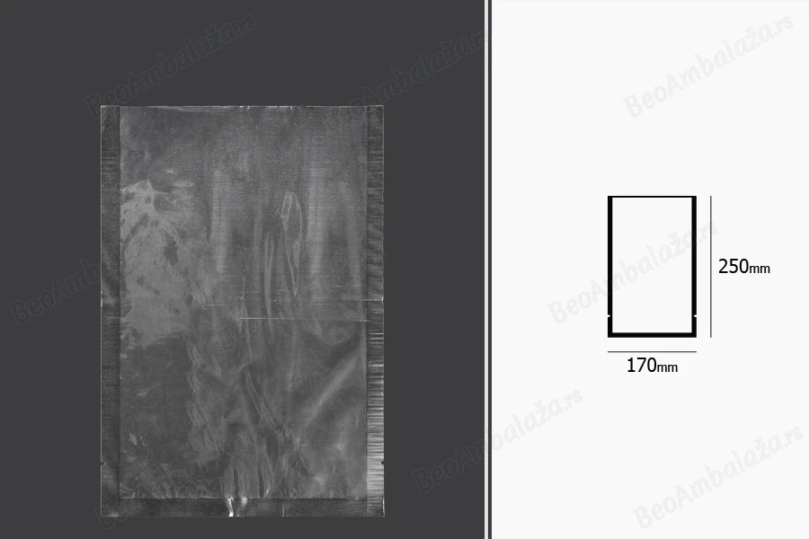 Vakuum kese 170x250mm za čuvanje i pakovanje hrane i drugih proizvoda - 100 kom-dimenzije_slike