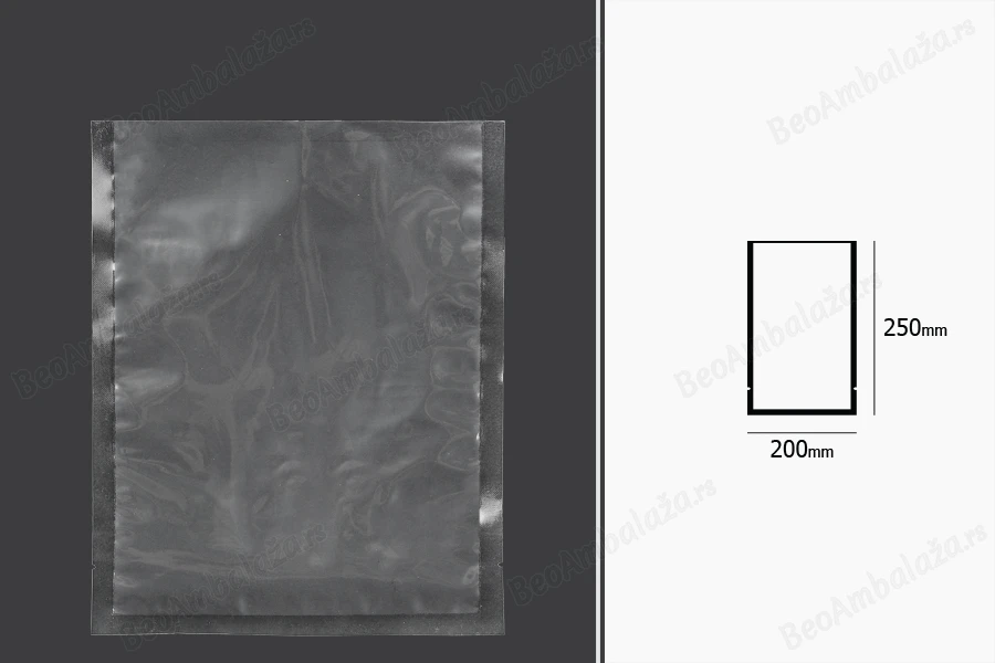 Vakuum kese 200x250mm za čuvanje i pakovanje hrane i drugih proizvoda - 100 kom-dimenzije_slike