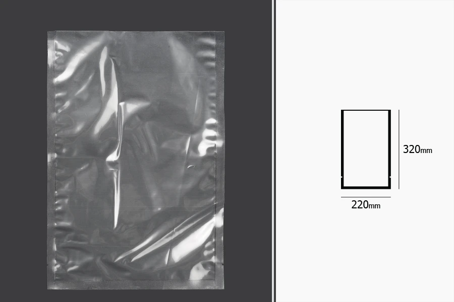 Vakuum kese 220x320mm za čuvanje i pakovanje hrane i drugih proizvoda - 100 kom-dimenzije_slike