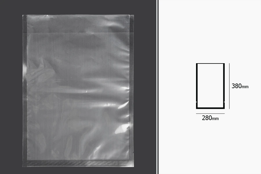Vakuum kese 280x380mm za čuvanje i pakovanje hrane i drugih proizvoda - 100 kom-dimenzije_slike
