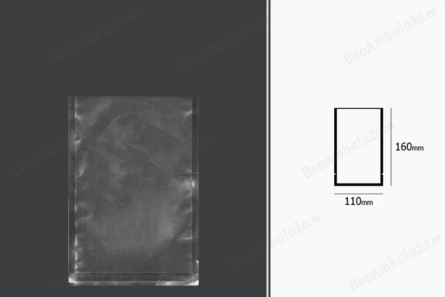 Vakuum kese 110x160mm za čuvanje i pakovanje hrane i drugih proizvoda - 100 kom-dimenzije_slike