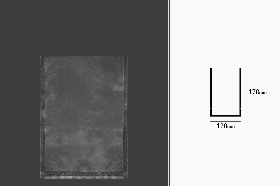 Vakuum kese 120x170mm za čuvanje i pakovanje hrane i drugih proizvoda - 100 kom-dimenzije_slike