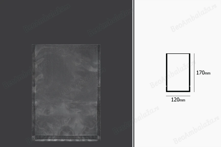 Vakuum kese 120x170mm za čuvanje i pakovanje hrane i drugih proizvoda - 100 kom-dimenzije_slike