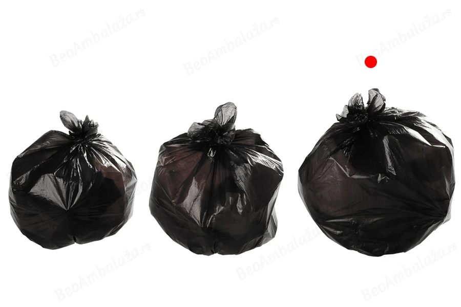 Jednokratne plastične kese 80x100 cm bez trake - rolna od 10 kom-
