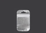 Kesica 55x90mm sa zip zatvaranjem, srebrnom non woven zadnjom i providnom prednjom stranom i sa Eurohole otvorom - 100 kom Kesica 55x90mm sa zip zatvaranjem, srebrnom non woven zadnjom i providnom prednjom stranom i sa Eurohole otvorom - 100 kom